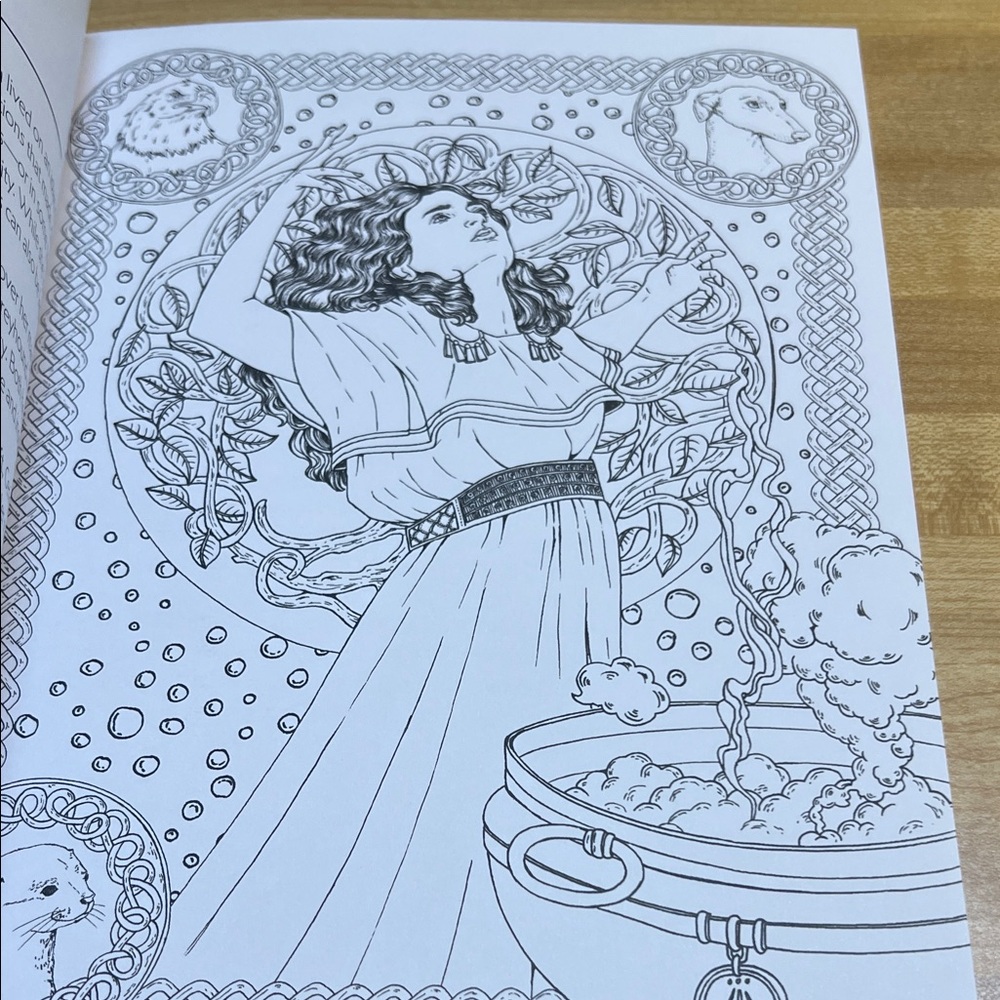 #9030+ Intricate Goddess Coloring Book - Picture 8 of 16